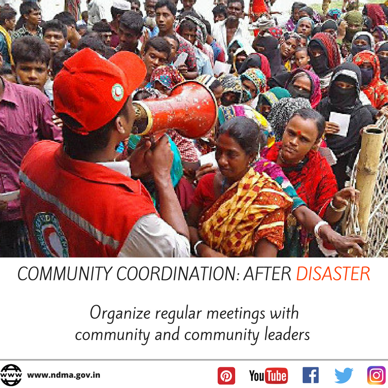 Organise regular meetings with community and community leaders 